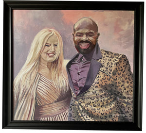 Glenn and Caroline - oil on canvas