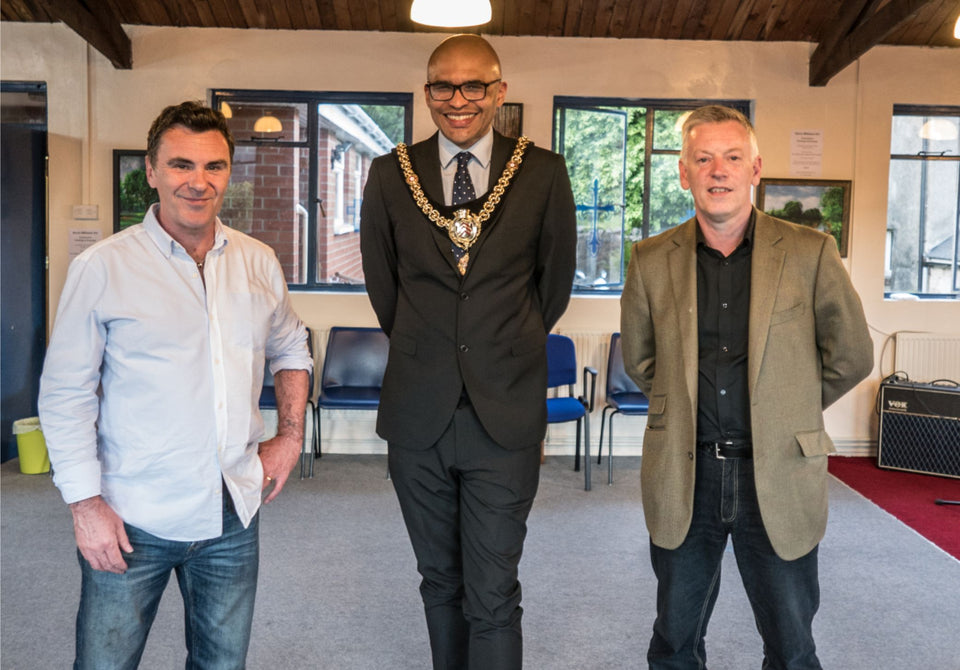 Cardiff Mayor Daniel De'ath opens Kevin Williams art exhibition