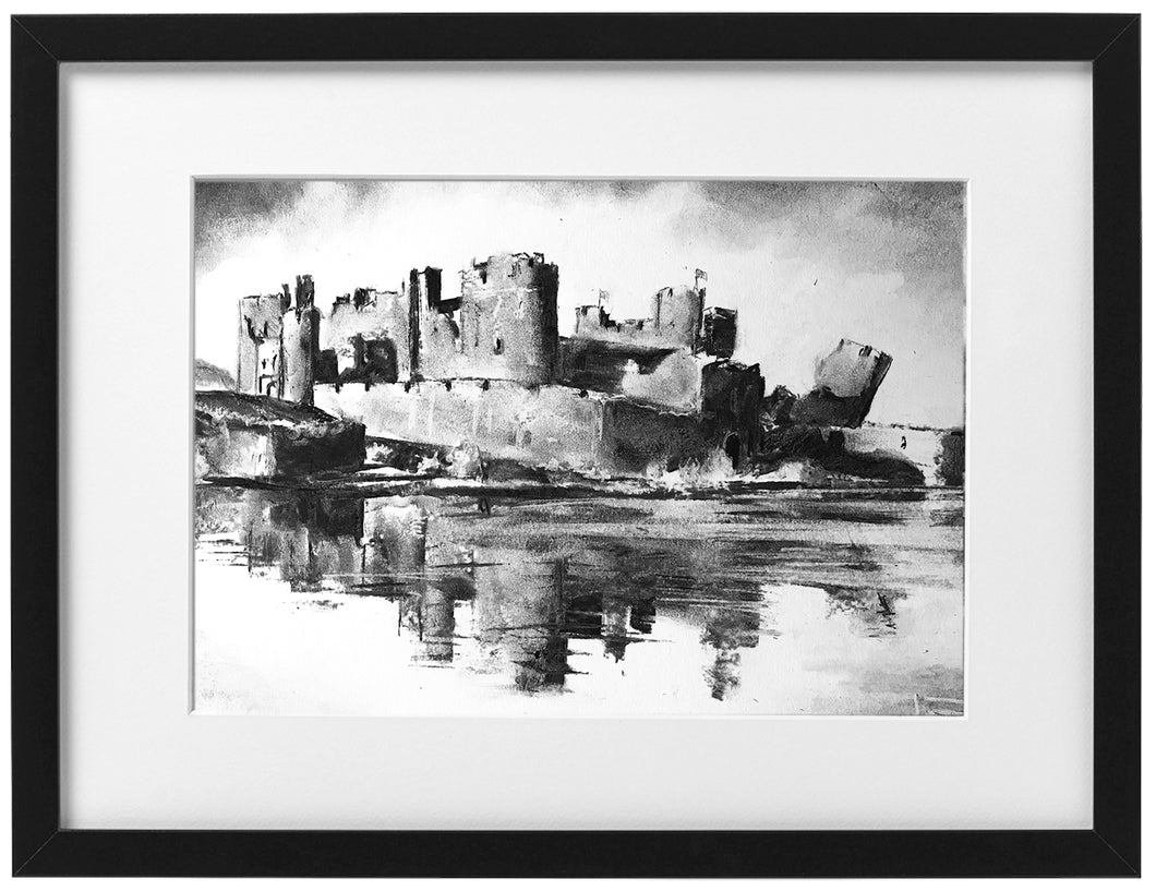 Framed print -  Caerphilly Castle no 2