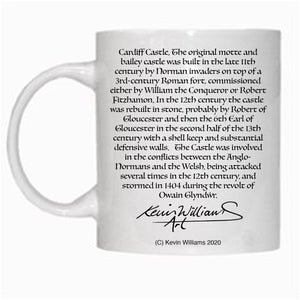 Gift - Mug - Cardiff Castle Keep with dragon