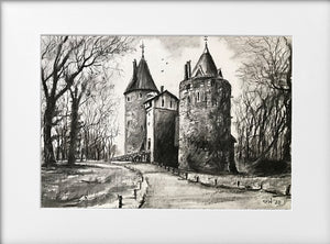 Mounted Print - (Unframed) - Castell Coch Gothic