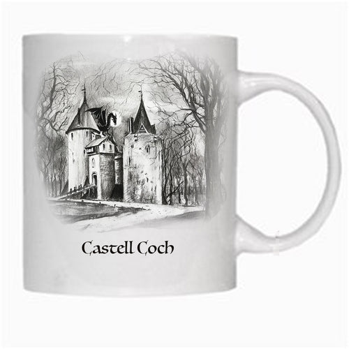 Gift - Mug - Castell Coch with dragon