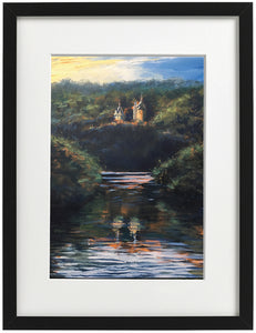 Signed Print - Framed - Castell Coch and the Taff