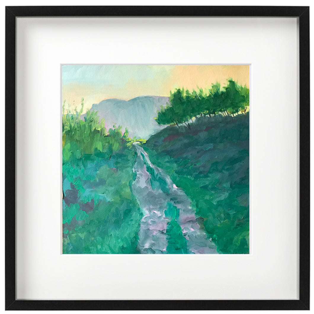 Framed print - Chasing the light - Graig Yr Allt