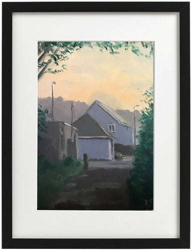 Framed print -  'Evening glow - Taffs Well