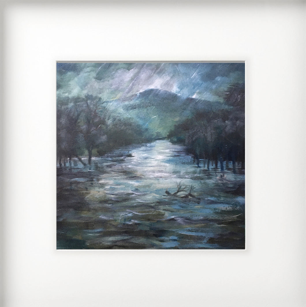 Mounted Print - (Unframed) - In the eye of Storm Dennis