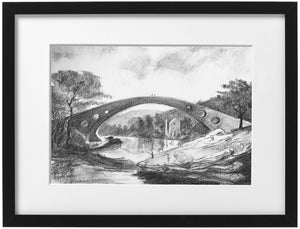 Signed Print - Framed - Pontypridd Bridge
