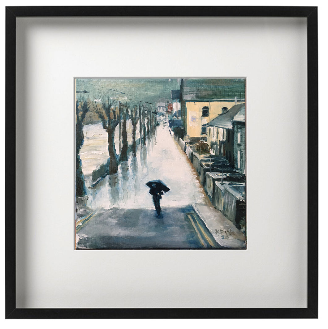 Signed Print - Framed - Pontypridd and Storm Dennis