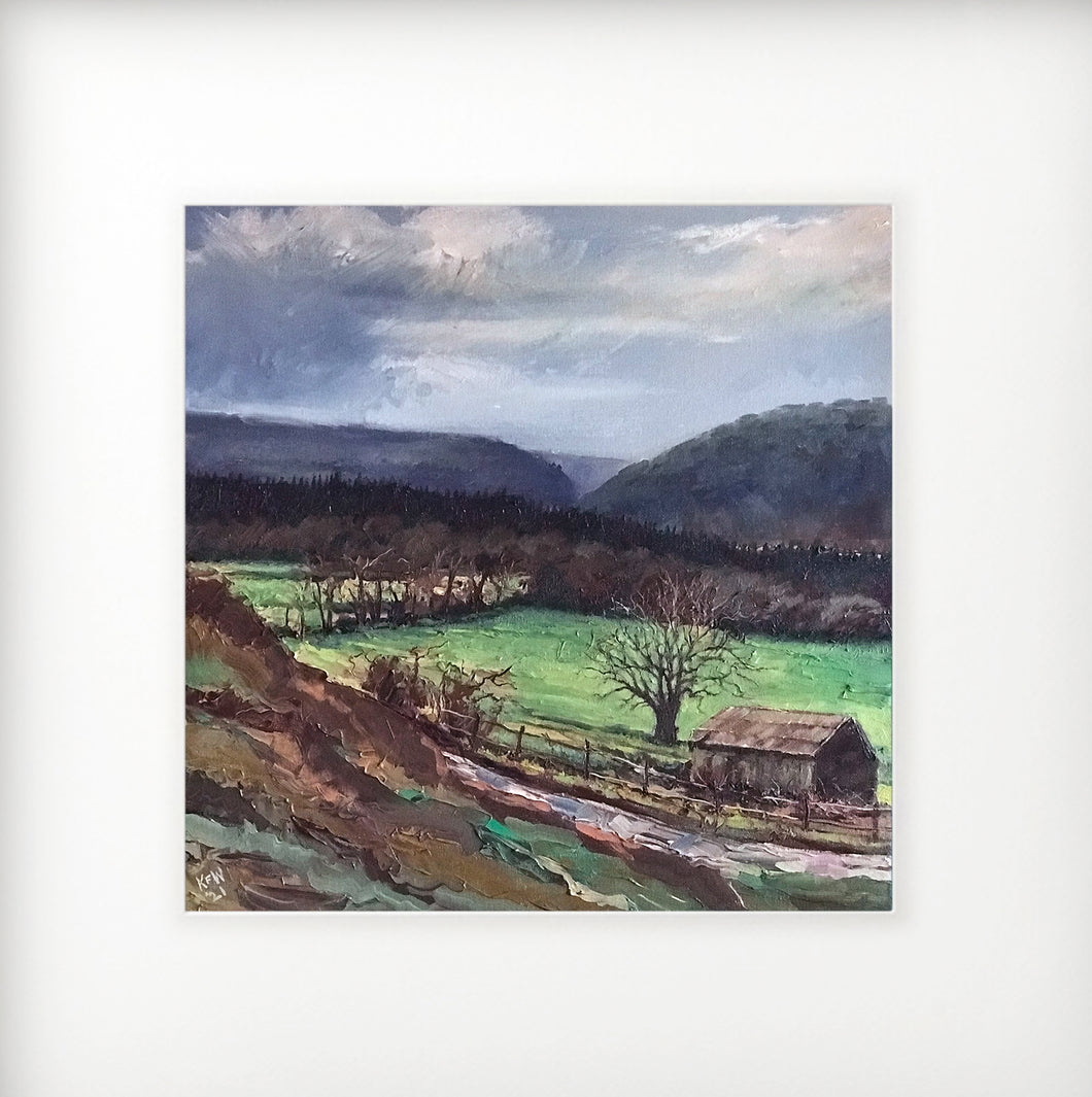 Print with mount surround - (Unframed) - Taff Gorge