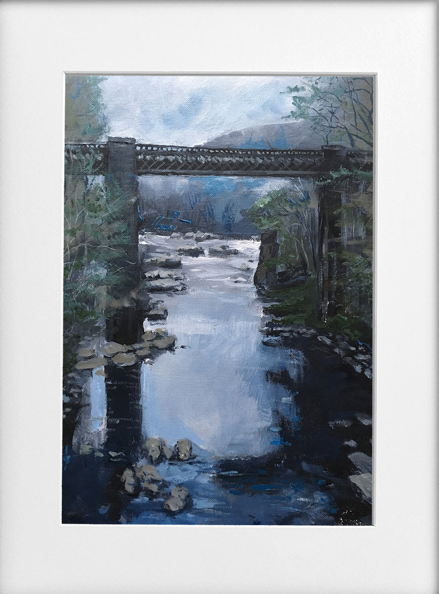 Mounted Print - (Unframed) - Taff Vale Viaduct Pontypridd