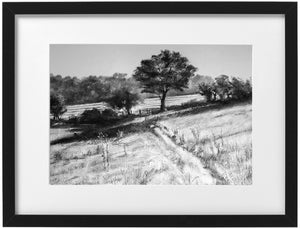 Framed print -  'Walking to Pentyrch'