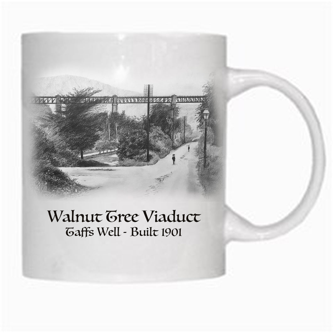 Gift - Mug - Walnut tree viaduct Taffs Well