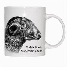 Load image into Gallery viewer, Gift - Mug - Welsh Black Mountain Sheep